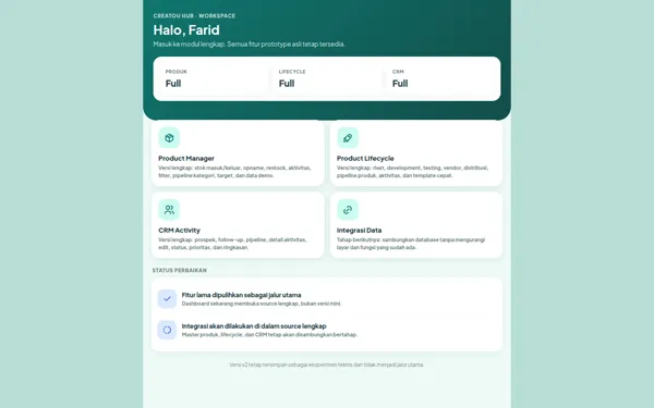Preview Creatou Hub